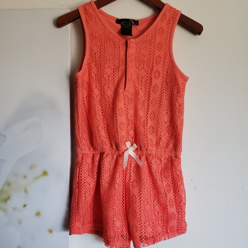 Girls lace romper